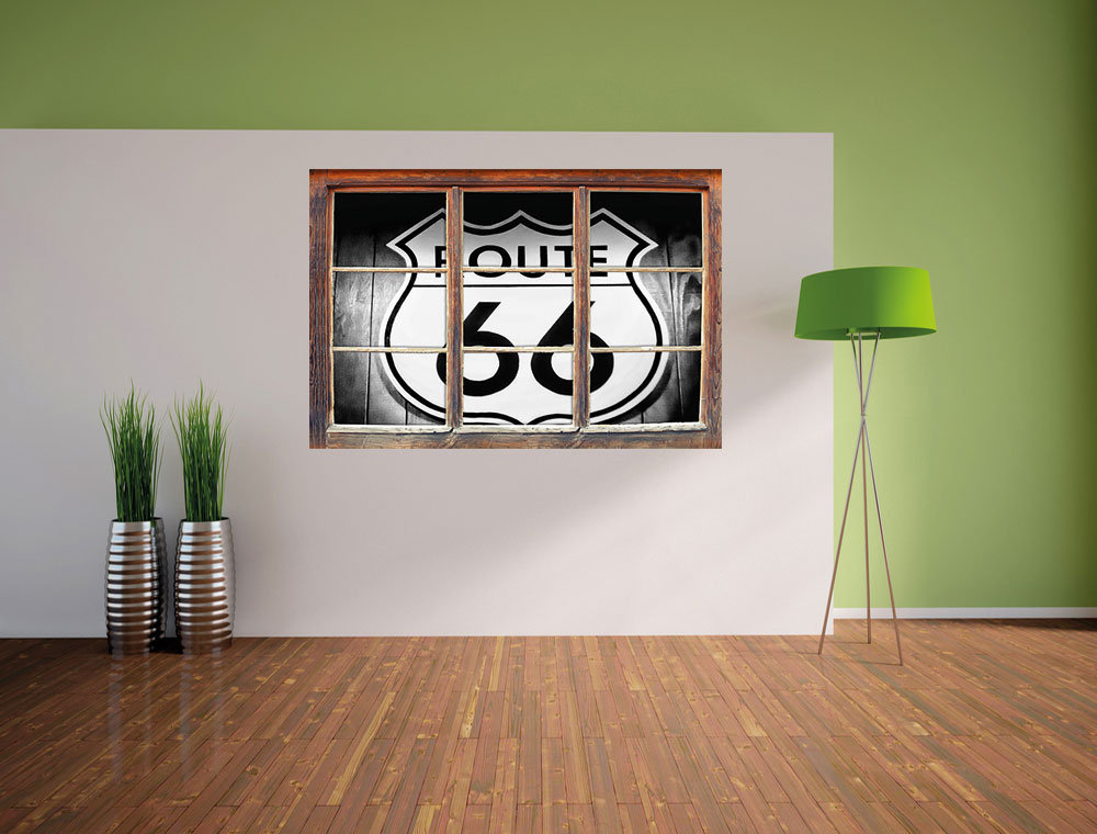 Wandtattoo Modernes Route 66 Schild