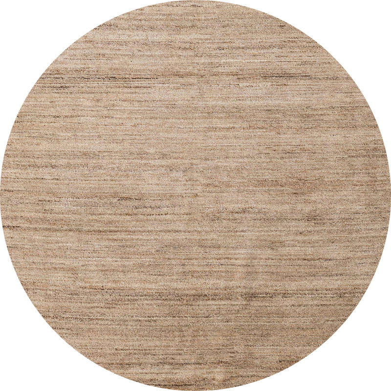 Tapis décoratif multicolore à motif abstrait, Rond 8 pi