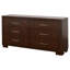 Commode 6 tiroirs Polk Cappuccino