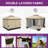 10 pi. L 12 pi. D Pavillon de jardin en acier