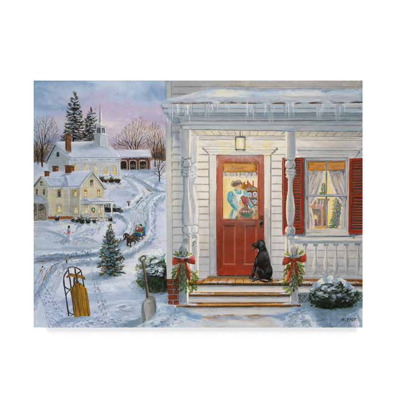 « patiente waiting door », reproduction de photo sur toile tendue, H 14 po x l 19 po x P 2 po