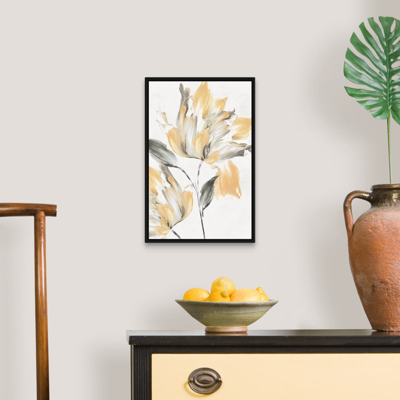 «Igniting Love I» par Eva Watts - reproduction d'art, Toile avec cadre noir, H 20 po x l 14 po x P 1,75 po