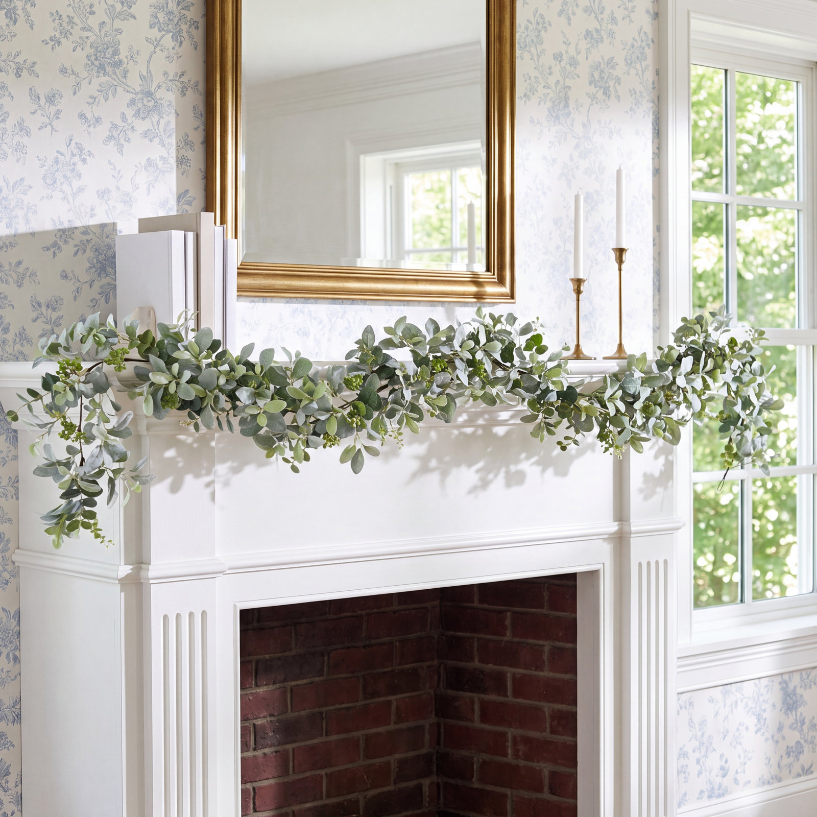 72'' in. Faux Lambs Ear Garland