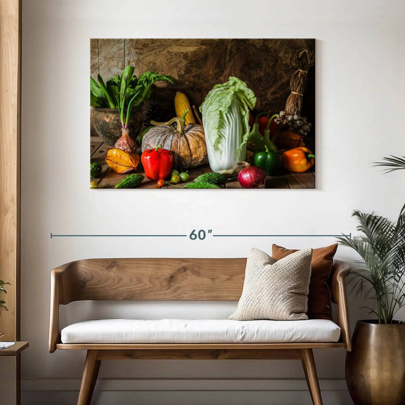 Yarlin Vegetables, 30" H x 45" W