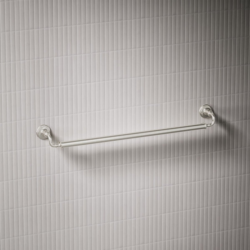 Artifacts Grab Bar, Polished Nickel, 12"W