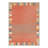 Aura Modern Geometric Machine Washable Orange Indoor Area Rug with Non-Slip Backing-1270151881