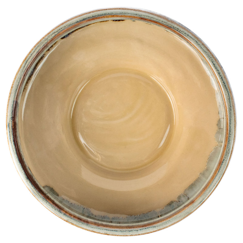 Elevated Earthenware Decorative Bowl