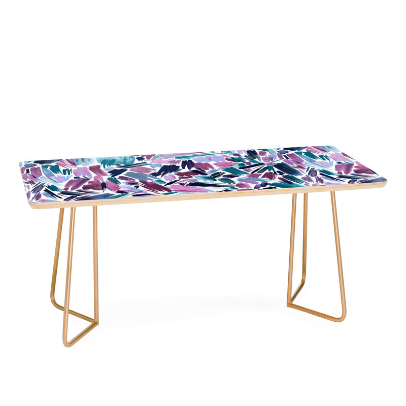 Table basse traîneau, Or