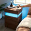 Table de chevet moderne en noyer