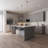 Radiance Matte Gray Slab Style Base Kitchen Cabinet End Panel (30 in W x 0.75 in D x 24 in H)