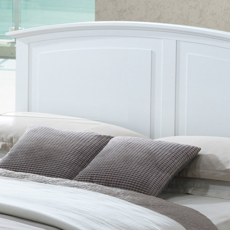Durable Particle Board Casual Style White King Bed For Comfortable Relaxation
