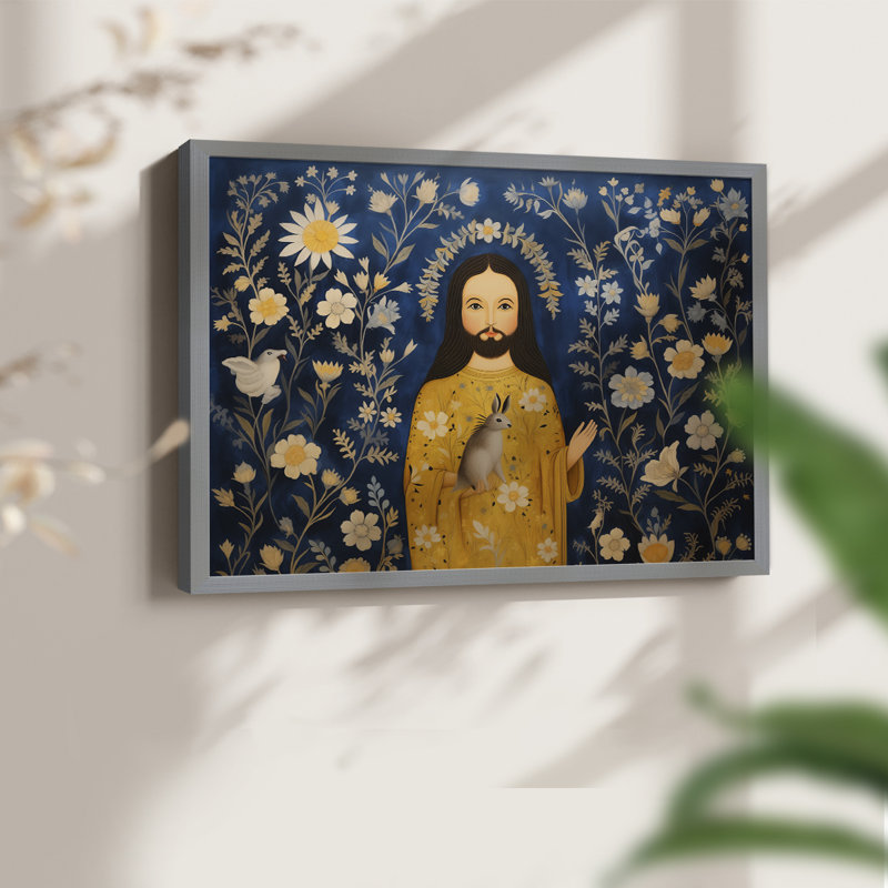 Chirstmas Art-CDII - Reproduction encadrée - Restickable, H 8 po x l 10 po, Gris