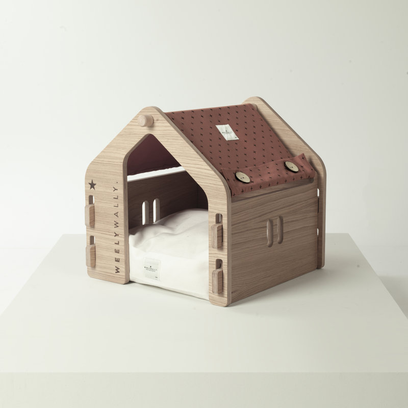 Wien Pet House Soft Sided, Brown/Beige
