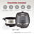 CUCKOO 6-Cup Induction Heating Pressure Rice Cooker with Nonstick Inner Pot, 21 Menu Modes, Fuzzy Logic Tech, 3 Voice Guide, Auto Clean (Dark Grey) CRP-DHSR0609FD