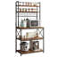Adlyn 79.75" Metal Standard Baker's Rack with Microwave Compatibility