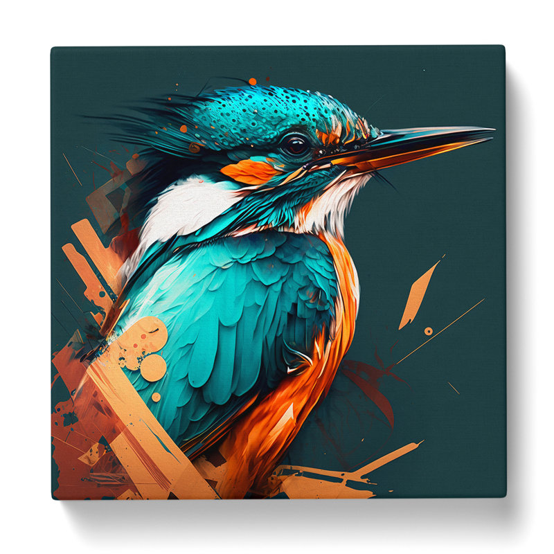 Kingfisher Graphic - No Frame Print