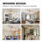 52 Inch Flush Mount Dc Ceiling Fan With Lights And Remote, Natural Wood 3 Reversible Blades, Ultra Quiet 6-speed Dc Motor, Hugger Low Profile Indoor Ceiling Fan, Brass
