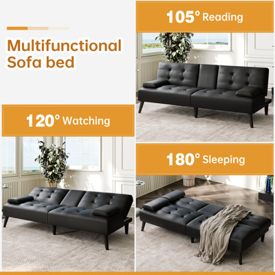 64'' Upholstered Convertible Sofa