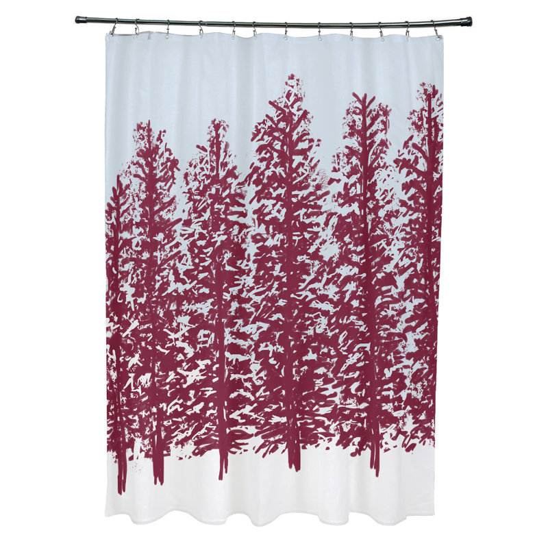 Rideau de douche Rami, Rouge