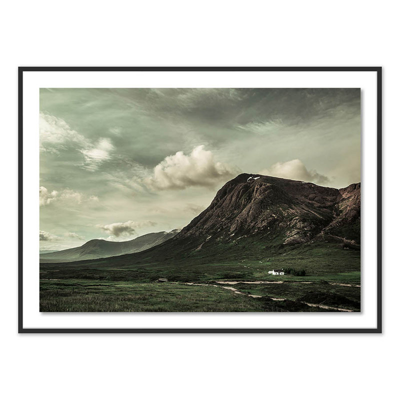 Scotland I Print by Joe Mania, Black, 44" H x 60" W x 2.5" D