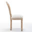 Ensemble de 2 chaises de salle à manger en bois massif Artisanweave Farmhouse avec coussin en lin et dossier en rotin-132460314-132460315