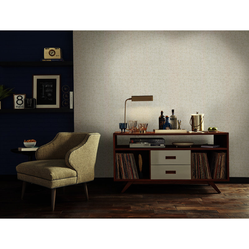 Rouleau de papier peint l 34,5 pi x l 27,56 po token Urban Oasis, Blanc