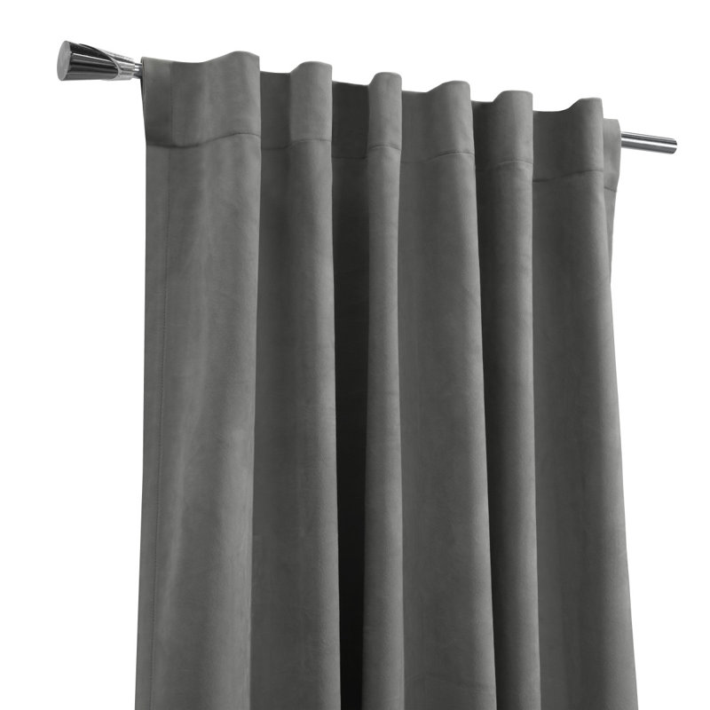 Room Darkening Single Curtain Panel, 50" W x 108" L, Charcoal