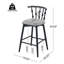 Tabouret de bar d'intérieur en bois avec revêtement en tissu, ensemble de 2-2105419387-2105419389
