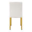 Chaises de salle à manger en polyuréthane, chaises d'appoint modernes avec pieds en métal, ensemble de 4-121785058-121785060