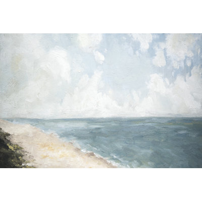 «Beach View» par Marian Parsons - peinture sur toile tendue