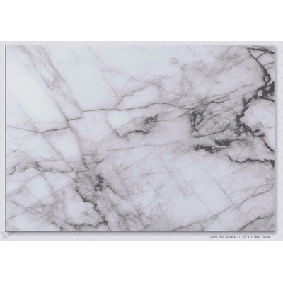Console étroite en stratifié d'aspect marbre blanc avec structure en métal, parfaite pour les entrées et les petits espaces