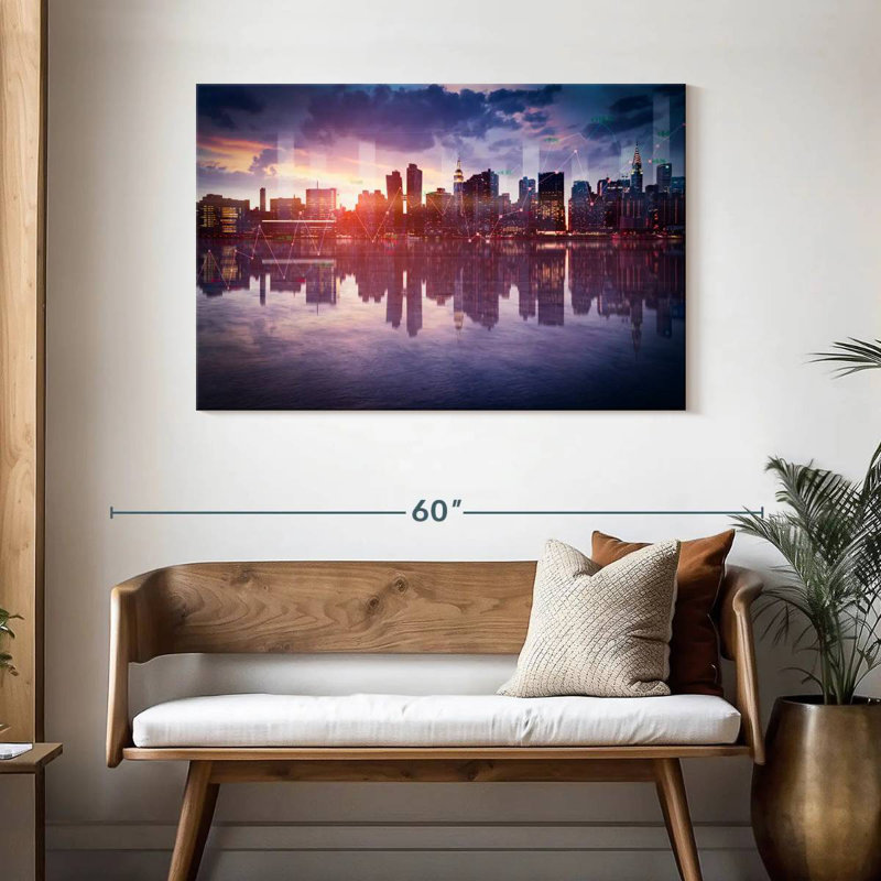 Ravi New York Abstract, 30" H x 45" W