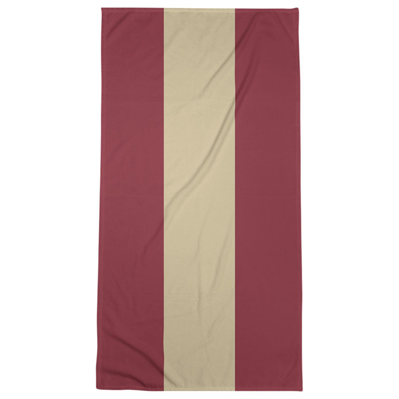 Lightweight Bath Towel, Brick Red/Desert Sand/Brick Red, Microfiber