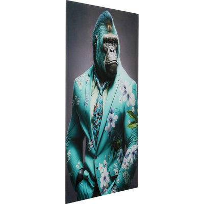Mister Gorilla Print on Glass