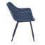 Chaise de salle à manger en cuir avec pieds d'appoint en fer thermolaqué Haglund-123386569-68459895