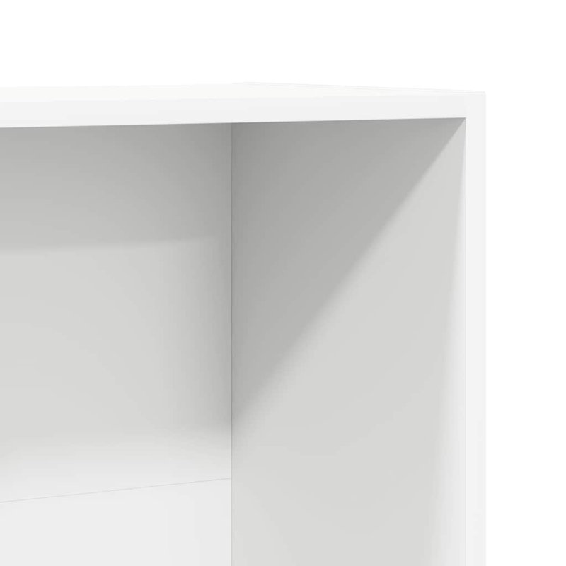 Bibliothèque en bois d'ingénierie, Blanc, (2 tablettes) H 29,5 po x l 31,5 po x P 9,4 po
