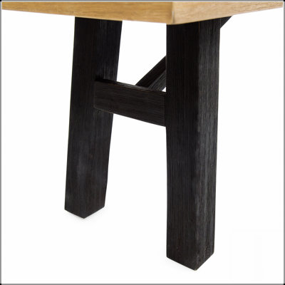 Ensemble de banc d'extérieur rustique avec panneau à lattes et cadre en bois d'acacia durable, parfait pour le jardin et le patio
