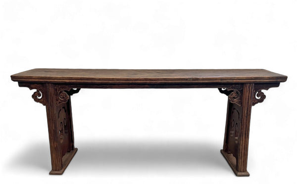 77.55905511811024'' Solid Wood Console Table