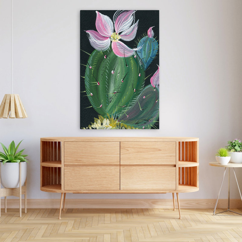 Jardin et cactus contemporain I, H 48 po x l 32 po