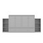 Grand lit gris, avec tablettes et espace, convenant aux espaces de lit gris