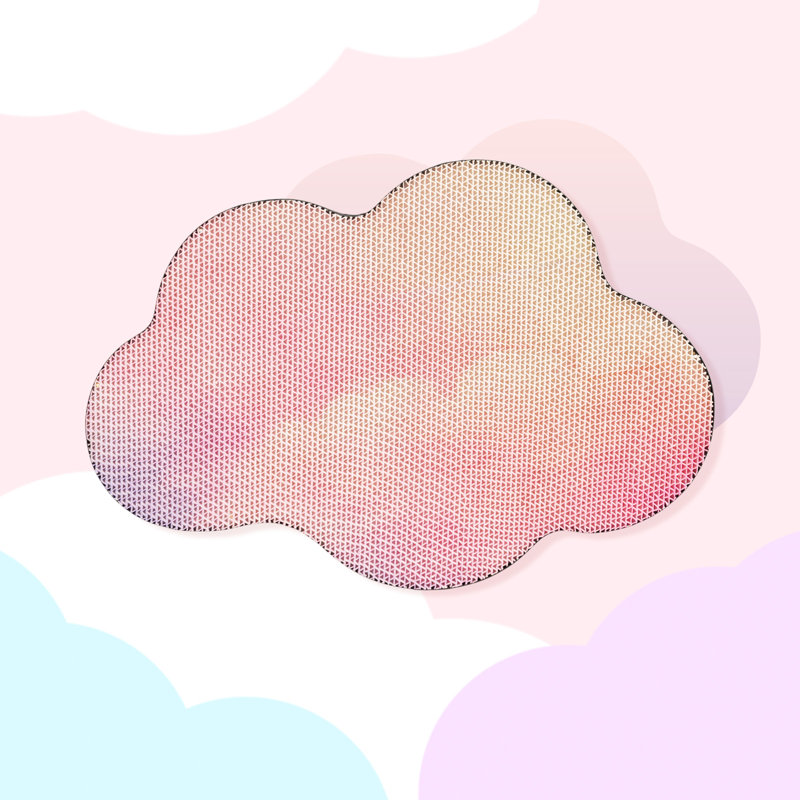 Cloud-shaped Gradient Cat Scratcher With Durable Corrugated Surface