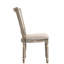Ensemble de 2 chaises d'appoint en tissu récupéré Gabrian