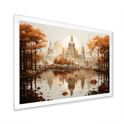 Hinduisim Art Temple Reflections III - Spiritual Wall Decor