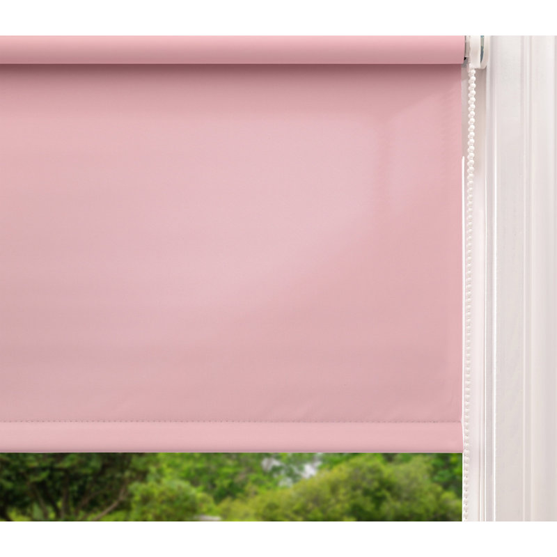 Roller Blind, 60cm W x 160cm L, Pink