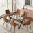 7-Piece Glass Top Dining Table Sets-2113774514