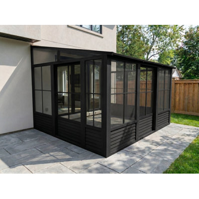 Florence Wall-Mounted Solarium with Metal Roof