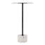 Kerstin 13.75 in. W Round Iron and Marble Side Table