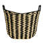 Panier en corde de papier tissé Zigzag