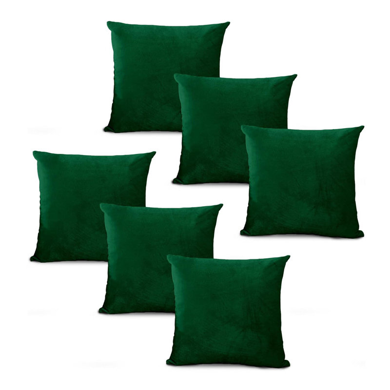 Brown Square Cushion, Emerald
