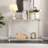 43.31'' Chrome Glass Sofa Table